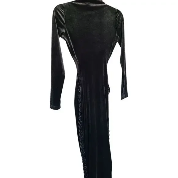 BBX Brand Velvet Cutout Midi Dress UK 6 US 2